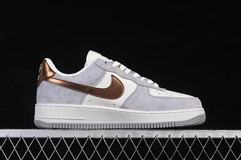 All Categories Nk Air Force 1 Air Force Series Nk Air Force 1 Low Air Force Low Nike Air Force 1'07 Low Milk White Gray Gold Air Force One Low Casual Shoes DV5477-007